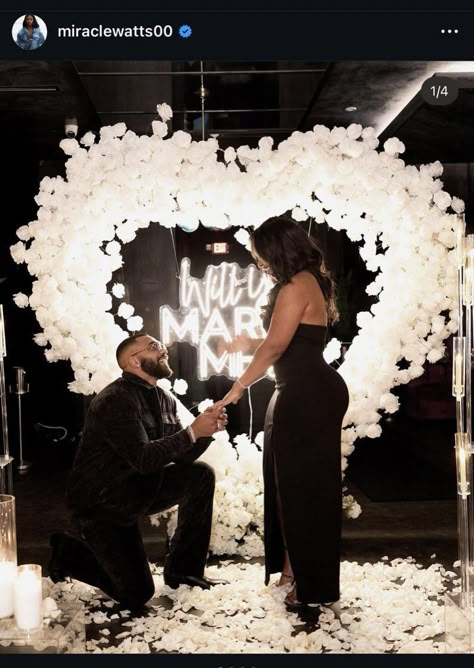 Proposal Vision Board Pictures, Announce Engagement, Tyler Lepley, Wedding Proposal Ideas Engagement, Marriage Vision Board, Girlfriend Proposal, Cute Proposal Ideas, Cute Proposal, Miracle Watts