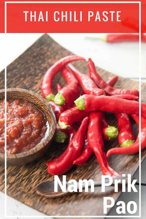 Let's Make Homemade Thermomix Thai Chili Paste! I have a surplus of chillies from my garden at the moment so I'm sharing this delicious Thai Chili sauce! #Thai #Chilli #Thermomix Thai Chili Paste Recipe, Nam Prik Pao, Thai Chili Paste, Thai Dipping Sauce, Nam Prik, Thai Chilli, Thai Chili Sauce, Thai Chili, Paste Recipe