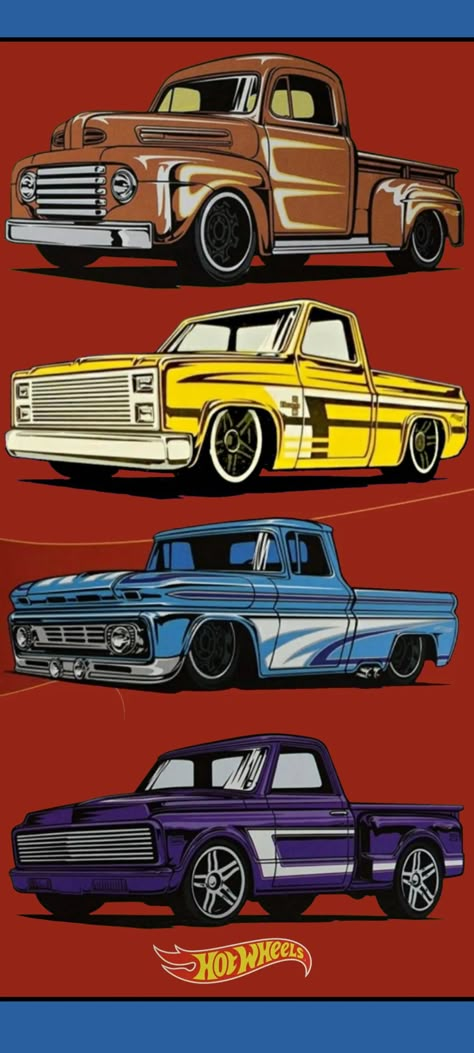 Hot Wheel Wallpaper, Hot Wheels Wallpaper Iphone, Hot Wheels Illustration, Hot Wheels Poster, Hot Wheels Wallpaper, 2022 Ford Mustang, Trunk Ideas, Cool Truck Accessories, Hot Rods Cars Muscle