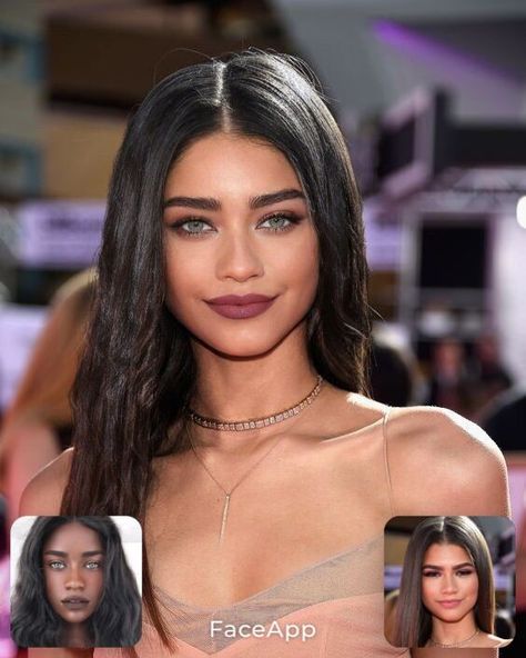 Face App Celebrities Mixed, Face App, Spy Girl, Belle Silhouette, Mixed Models, Natural Hair Care Tips, Celebrity Faces, Model Inspo, Face Photography