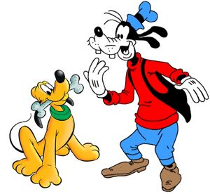 Pluto and Goofy Goofy And Pluto, A Goofy Movie, Goof Troop, Goofy Disney, Looney Tunes Cartoons, Goofy Movie, Goofy Pictures, Mickey Mouse And Friends, Illustration Sketches