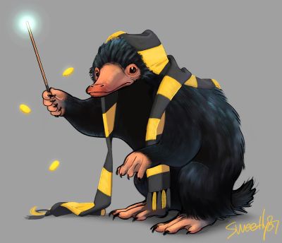 niffler | Tumblr Wizard, Yellow, Black