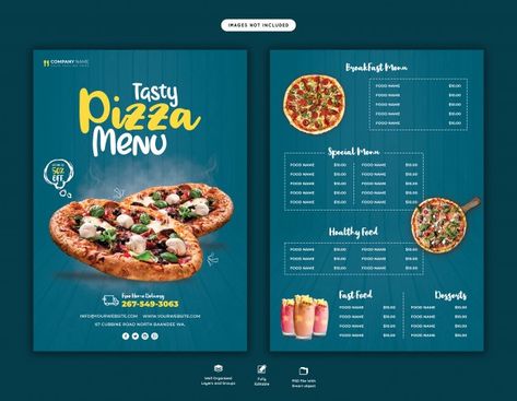 Pizza Flyer Design Ideas, Pizza Menu Ideas, Pizza Menu Design Ideas, Italian Food Menu, Pizza Menu Design, Pizza Flyer, Italian Food Restaurant, Restaurant Card, Pizza Ideas