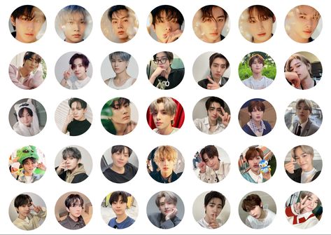 Enhypen Sticker, Enhypen Group Photo, Badges Diy, Circle Icon, Edit Inspiration, Circle Template, Different Hair Colors, Case Ideas, Different Hair