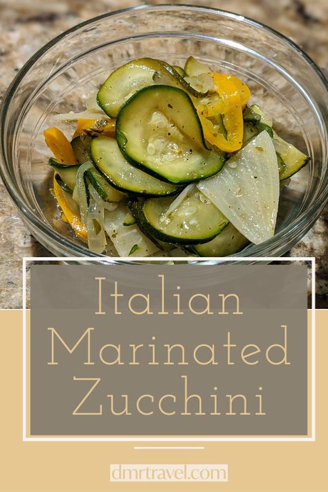 Side Dish Veggies, Marinated Zucchini, Zucchini Appetizer, Antipasti Platter, Veggie Side Dish, Zucchini Sticks, Zucchini Recipe, Veggie Side Dishes, Italian Dressing