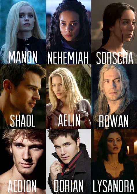 Throne of Glass  cast based on the Throne of Glass book series. Aelin /Rowan/ Shaol #throneofglass #TOG Sara JMass #dreamcast Throne Of Glass Book Series, Thorn Of Glass Series, Throne Of Glass King Of Adarlan, Throne Of Glass Fan Cast, Glass Castle Tog, Throne Of Glass Nox Owen, Throne Of Glass First Book, Throne Of Glass Sorcha, A Throne Of Glass Fan Art