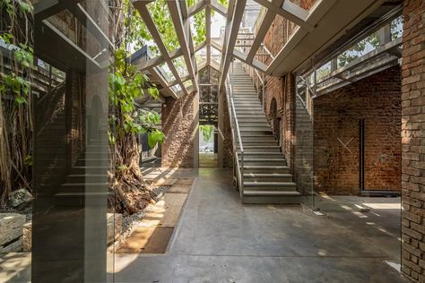 IF.BE Ice Factory Ballard Estate | Malik Architecture - The Architects Diary Roof Lantern, Old Factory, Banyan Tree, Adaptive Reuse, Listed Building, Glass Floor, Brickwork, Architecture Photo, Site Plan