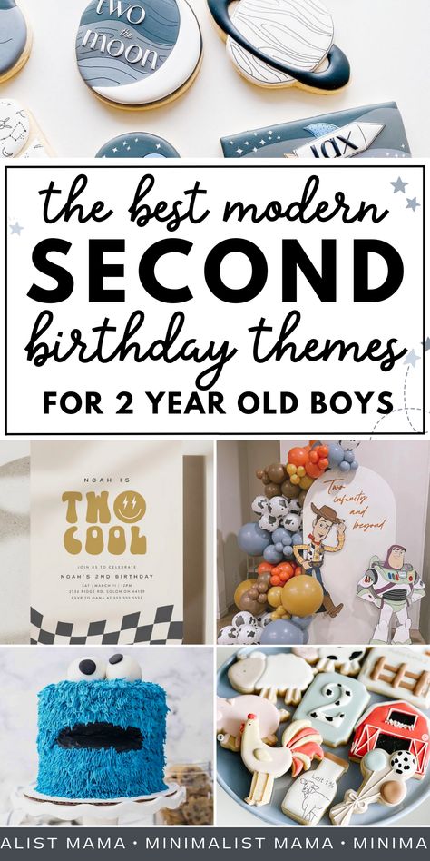 Searching through inspo for 2nd birthday party for boys and trying to pick out a theme for your little one's bash? These 2nd Birthday Party Themes are totally trendy, unique and super FUN - perfect toddler birthday themes that your little guy will LOVE! Birthday Theme For 2 Year Boy, Kids 2nd Birthday Party Ideas, Birthday Themes For Boys 2nd, Two Year Old Theme Party Boys, Birthday Themes For 2nd Birthday, Two Birthday Ideas, Birthday Themes For 2 Year Boy, Birthday Boy 2nd Party Themes, Birthday Theme 2 Year Boy