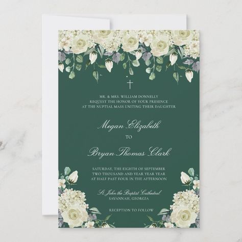 Wedding Card Design Christian, Christian Wedding Cards Design, Christian Wedding Cards Invitations, Christian Wedding Invitation Card Design, Christian Wedding Invitation Wording, Christian Wedding Invitation, Catholic Wedding Invitations, Megan White, Christian Wedding Cards