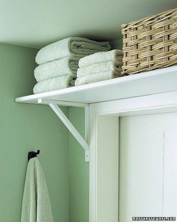 shelf above door - Google Search Bathroom Door, Small Bathroom Storage, Bathroom Doors, Door Storage, A Shelf, Small Space Living, Space Savers, Extra Storage, Small Apartments