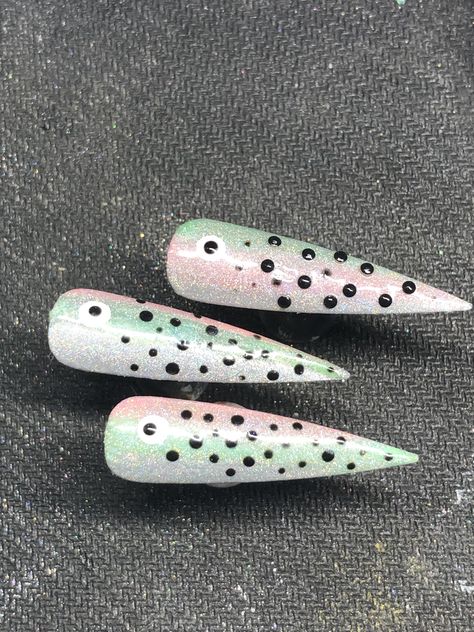 Rainbow Trout Nails, Trout Nails, Rainbow Trout, Nail Studio, Manicure And Pedicure, Skateboard, Manicure, Rainbow, Nails