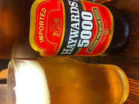 Hayward's 5000 from India.  7% Pale Lager. Pale Lager, Premium Beer, Beer Tasting, Cute Food, Beer Bottle, Beer, India