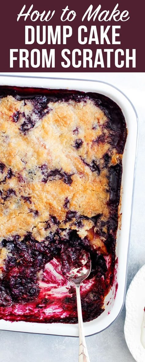 Canned Pie Filling, Blueberry Dump Cake, Peach Dump Cake, Blueberry Dump Cakes, Diy Easy Recipes, Best New Recipes, Cake From Scratch, Dump Cakes, Cake Easy