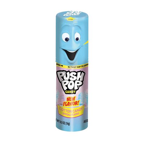 Push Pop Candy, Candy Lip Balm, Weird Candy, Bath Salt Gift Set, Bath Salts Gift, American Snacks, Cotton Candy Flavoring, Pastel Candy, Push Pop