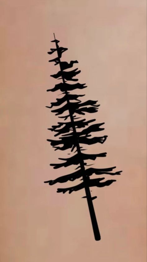 Trees Tattoos, Pine Tattoo, Jack Pine, Tree Outline, Tree Tattoos, Pine Tree Tattoo, Stencil Ideas, Ponderosa Pine, Tattoo Stencil