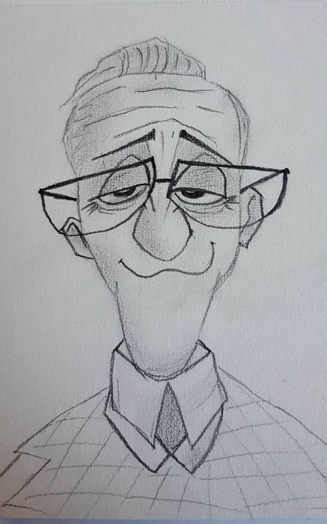 Male Teacher Drawing, Sketches Of People Easy, Old Man Sketch, Character Doodles, Sketches Pencil, Sketches Of People, Art Sketches Pencil, Animation Art Character Design, Character Sketches