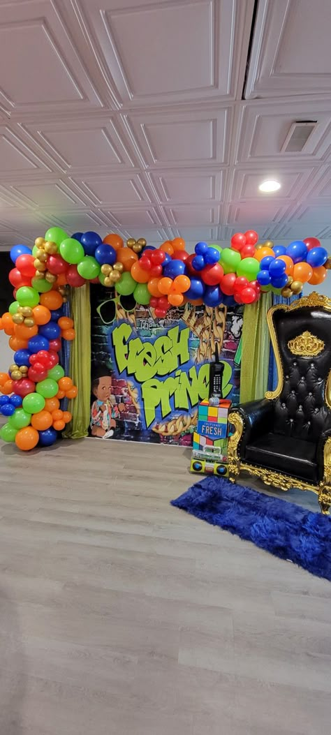 Fresh Prince Of Bel Air Birthday Party, Fresh Prince Of Belair Party Theme, Fresh Prince Party Decorations, Fresh Prince One Birthday Party, Fresh One Birthday Party Ideas, Fresh Prince Theme Party, Fresh Prince Of Bel Air Baby Shower, Fresh Prince First Birthday Party, The Fresh One Birthday Party