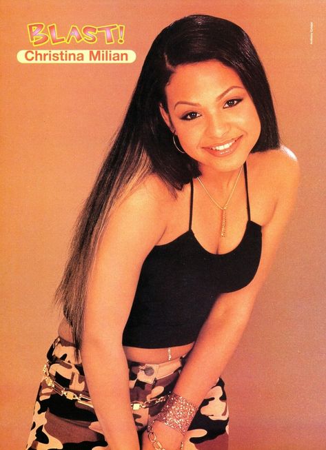 2000s Rnb Aesthetic, Christina Milian 2000s, Christina Milian Style, Aaliyah And Tupac, Christina Millian, 90s Y2k Fashion, Magazine Poster, Meagan Good, 90s Fashion Women