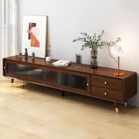 Floating Tv Unit, Furniture Mid Century, Floating Tv, Wood Tv Stand, Cabinet Wood, Wood Tv, Tv Stand Wood, Modern Living Room Furniture, Tv Stands And Entertainment Centers