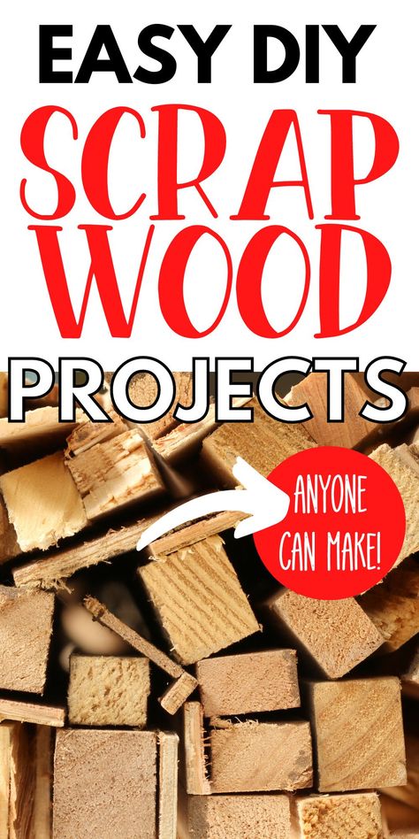 Diy Scrap Wood Projects, Diy Scrap Wood, Scrap Wood Crafts, Cool Wood Projects, Wood Scraps, Small Woodworking Projects, Diy Wooden Projects, Easy Wood Projects, Easy Wood