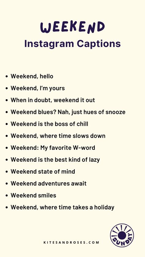 Weekend Bio Ideas, Weekend Over Quotes, Caption For Weekend, Weekend Recap Captions, Weekend Ig Captions, Quotes About Weekend, Weekend Instagram Captions, Weekend Captions Instagram, Weekend Snap