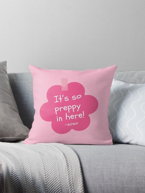 "Preppy Sticky Note" Pillow for Sale by 1StickerShop | Redbubble Preppy Christmas List, Preppy Essentials, Pillows And Blankets, Preppy Accessories, Preppy Gifts, Rabbit Pillow, Big Pillows, Preppy Christmas, Preppy Stuff