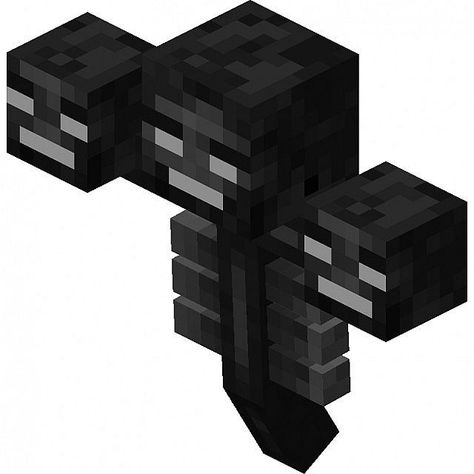 Wither Minecraft Skins Creeper, Wither Boss, Minecraft Monsters, Minecraft Tv, Minecraft Wither, Mobs Minecraft, Baby Zombie, Girl Boss Inspiration, Minecraft Toys