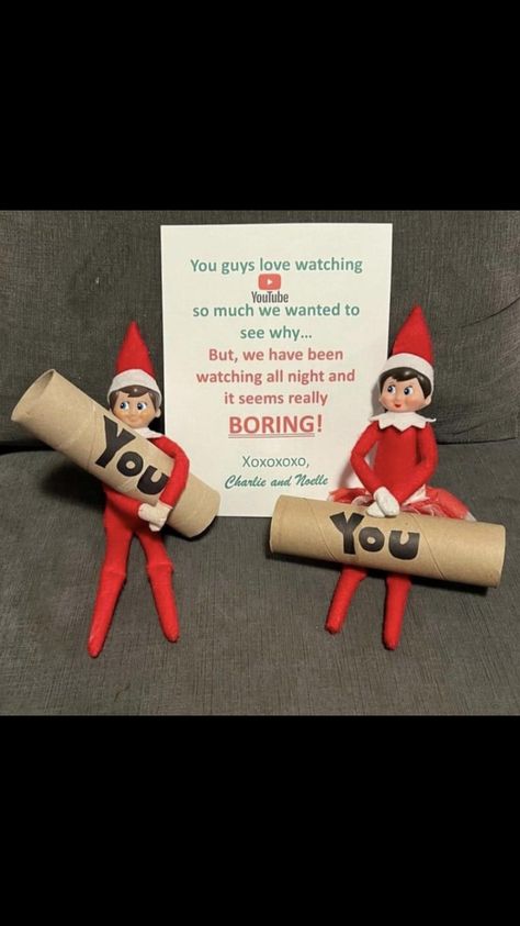 Elf On The Shelf Youtube Ideas, I’m Watching You Elf On The Shelf, Youtube Elf On The Shelf, Elf On The Shelf Youtube, Elf On Shelf Letter, Elf Ideas Easy, Valentine Art Projects, Elf Yourself, Elf Activities