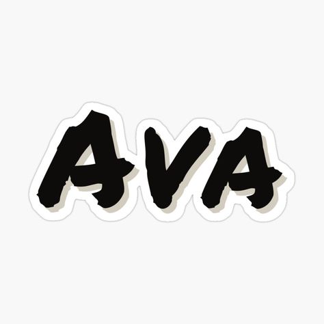 Get my art printed on awesome products. Support me at Redbubble #RBandME: https://www.redbubble.com/i/sticker/Ava-Magic-Marker-Black-by-Empower-Designs/82977483.EJUG5?asc=u Ava Name, Marker Black, Black Stickers, Top Artists, Sticker Design, Sell Your Art, Markers, My Art, Awesome Products