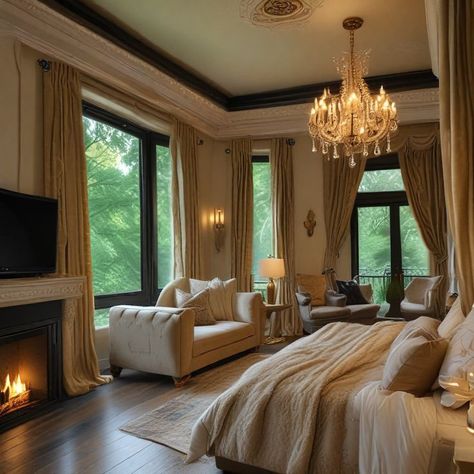 Owencore Aesthetic, Aesthetic Mansion, Opulent Bedroom, French Palace, Hotel Bedroom Design, Rich Home, Interiors Dream, Luxurious Bedroom, Uk Homes