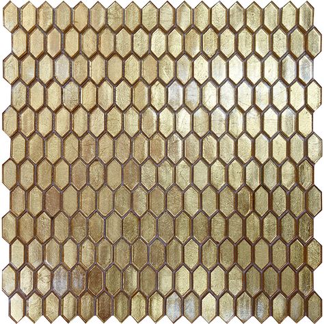 Buy Majeste 11.6 in. x 11.75 in. Glossy Shimmer Gold Glass Square Wall and Floor Tile (9.47 sq. ft./case) (10-pack) at Walmart.com Gold Shower Tile, Gold Tiles, Bathtub Surround, Gold Tile, Streamline Moderne, Gold Fixtures, Room Tiles, Feature Tiles, Adhesive Tiles