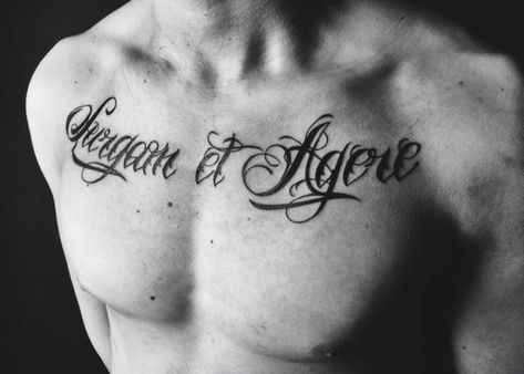 Chest Tattoo Text, Tattoo On Breast, Small Matching Tattoos, Names Tattoos For Men, Tattoo Lettering Styles, Word Tattoo, Hip Hop Poster, Cool Chest Tattoos, Text Tattoo