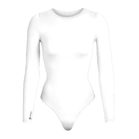 Casual White Elastane Bodysuit, White Stretch One-piece Bodysuit, Fitted White V-neck Bodysuit, Seamless White One-piece Bodysuit, White Bodysuit Longsleeve, White Bodysuit, L And Light, Perfect Wardrobe, Rose Lights