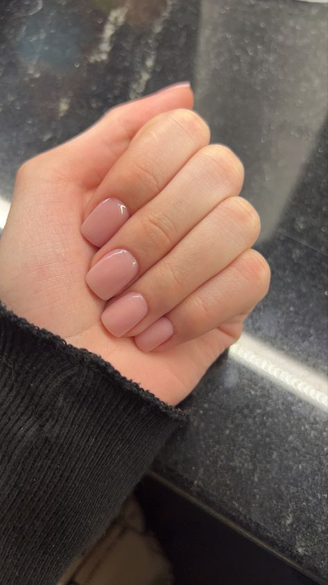 Very Short Natural Acrylic Nails, Light Color Short Nails, Pretty Dainty Nails, Plain Pink Nails Short, Soft Light Pink Nails, Natural Nails For Nursing School, Natural Acyrilics Nails Short, Neutral Pink Square Nails, Light Pink Natural Nails Short