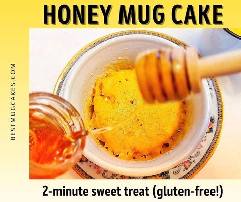 Honey Mug Cake, Healthy Chocolate Mug Cake, Paleo Mug Cake, Low Carb Mug Cakes, Gluten Free Mug Cake, Keto Mug Bread, Easy Microwave Recipes, Quick And Easy Sweet Treats, Microwave Recipe