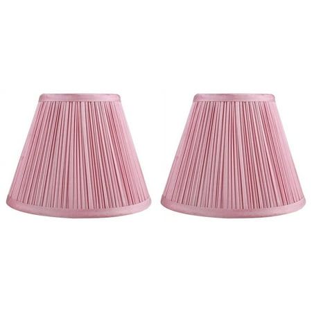 Urbanest mushroom pleated lampshadesFaux silk softback shade with brushed nickel spider fitter. Shade is pink faux silk with white lining.Top diameter measures 5" across, bottom diameter measures 9" across and 7" slant height.Maximum recommended wattage is 60 watts. Bulb not included.List price is for 2 shades. Size: Set of 2. Fun Lamp Shade, Cute Lamp Shades, Pink Lamp Shade, Pleated Lamp, Pleated Lamp Shades, Nyc Apt, College House, Silk Lampshade, Cool Dorm Rooms