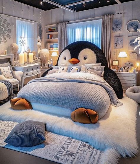 Bedroom Decor Cute, Scrolling Through Pinterest, Whimsical Furniture, Cute Bedroom, Art Whimsical, Cute Bedroom Decor, The Penguin, Cute Room, Cute Room Decor