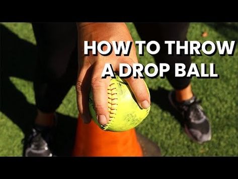 HOW TO THROW A DROP BALL (SOFTBALL PITCHING DRILL FOR MOVEMENT) - YouTube Softball Pitching Drills, Pitching Drills, Softball Pitching, Balance Ball, Kids Sports, Drills, Have You Ever, Softball, Sports