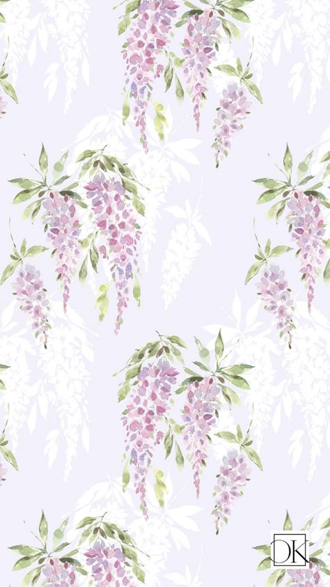 Large repeat is great for fabric, bedding, feminine apparel, wallpaper, nursery, cosmetics and so many other of your projects! Light Purple Floral Wallpaper, Feminine Pattern, Fabric Prints Design Textiles, Watercolor Pattern Design, Feminine Wallpaper, Watercolor Flowers Pattern, Flower Pattern Drawing, Iphone Wallpaper Lights, Large Floral Print