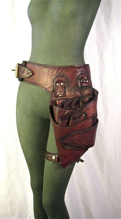 Victorian Belt, Fantasy Tool Belt, Steampunk Holster, Steampunk Utility Belt Diy, Victorian Doctor, Steampunk Tool Belt, Steampunk Waist Bag, Steampunk Outfits, How To Wear Belts