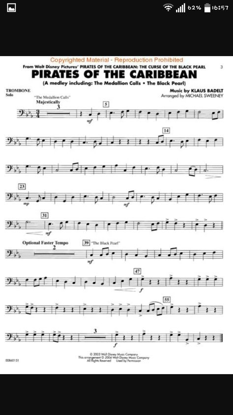 Trombone Trombone Music Sheets, Trombone Sheet Music Bass Clef, Bassoon Music, Cello Lessons, Country Music Playlist, Trombone Music, Piano Sheet Music Letters, Trombone Sheet Music, Cello Sheet Music