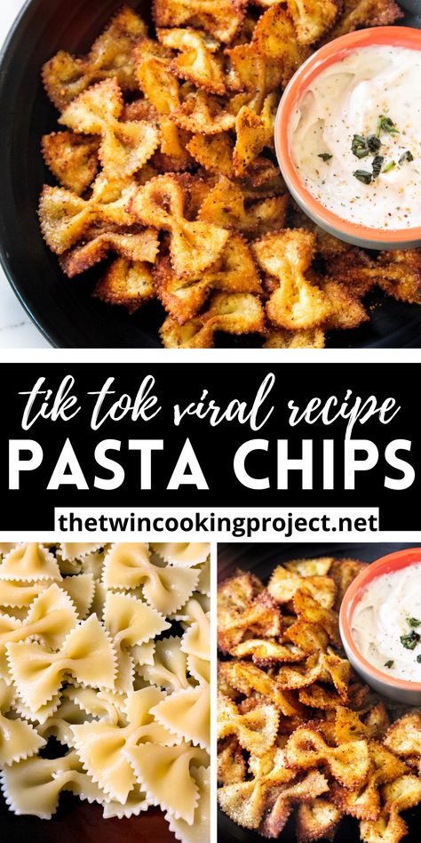 Crispy pasta chips that are unbelievably easy, quick and so delicious! Ready in less than thirty minutes and made with just five ingredients, they are perfect for snacking or enjoying as an appetizer with some delicious dips. #quick #eays #tiktok #reels #viral #pasta #chips #pastachips #italian #recipes #recipe #vegetarian #snack #appetizer #appetiser Crispy Pasta, Viral Pasta, Homemade Onion Dip, Recipes Using Pasta, Pasta Seasoning, Vegetarian Snack, Tik Tok Viral, Pasta Chips, Caramelized Onion Dip