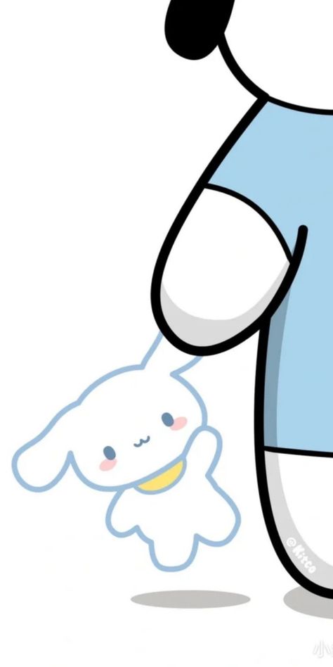 Pochacco Cinnamoroll, Sanrio Pochacco, Wallpaper Ios, Cute Blue Wallpaper, Cute Desktop Wallpaper, Cute Couple Drawings, Sanrio Wallpaper, Hello Kitty Iphone Wallpaper, Matching Wallpaper