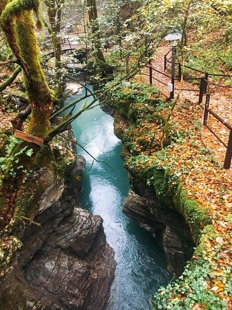 Samegrelo region, Georgia 🇬🇪 #martvilicanyon #canyon #martvili #georgia Martvili Canyon Georgia, Georgia Nature, Batumi Georgia, Republic Of Georgia, Visit Georgia, Georgia Country, Caucasus Mountains, Mountains Hiking, Georgia Travel