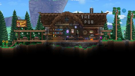 Terraria Living Wood House, Terraria Golfer House, Terraria Workshop Design, Terraria Tavern Build, Terraria Storage House, Terraria Starter Base, Terraria Zoologist House, Terraria Village Ideas, Terraria Tavern