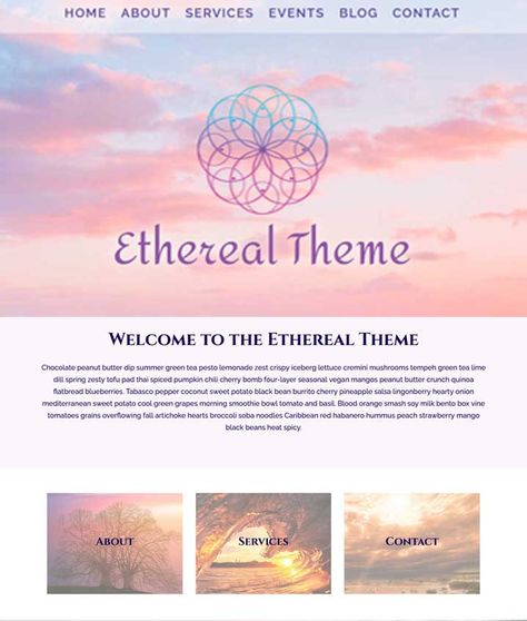 Holistic Website Design, Ethereal Theme, Third Eye Design, Mediterranean Sweet Potatoes, Spiritual Branding, Spiritual Website, Website Themes Wordpress, Wellness Website, Web Design Packages