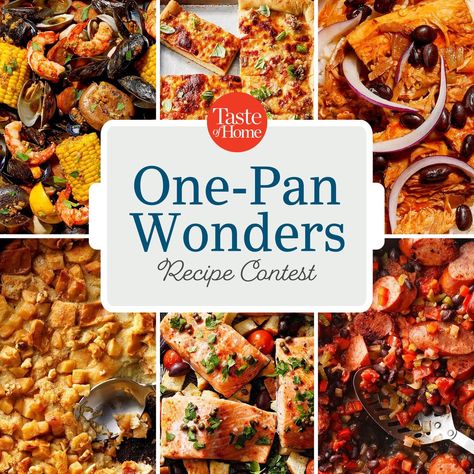 Easy Recipes - Recipes by Cooking Style | Taste of Home Sheet Pan Suppers Recipes, Taste Of Home Recipes, Farmhouse Thanksgiving, Sweet Pork, Sheet Pan Suppers, One Skillet Meals, Dinners To Make, Food Contest, Easy One Pot Meals