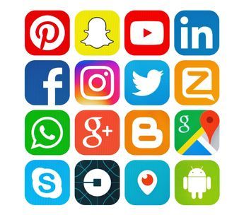 Social Media Icons Free, Social Media Automation, Social Media Analytics, B2b Marketing, Twitter Marketing, Media Logo, Media Icon, Vector Logo Design, Media Sosial