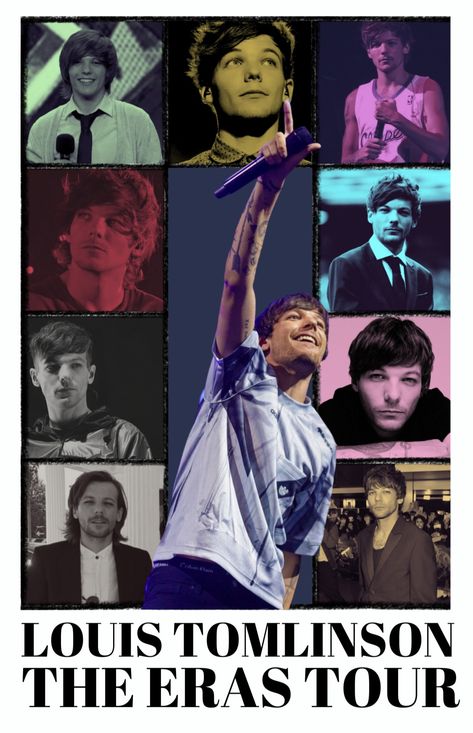 Louis Tomlinson Poster, Luis Tomlinson, One Direction Tour, Eras Tour Poster, One Direction Lockscreen, Funny Old People, One Direction Louis, Music Poster Ideas, Harry 1d