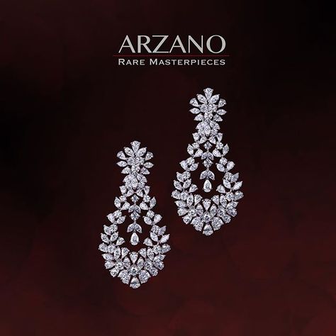 #Arzano #raremasterpieces #diamonds #diamondearrings #unique #diamondsforever #lustrous #exquisite #scintillating #makeastatement Long Diamond Earrings, Real Diamond Earrings, Diamond Chandelier, Round Diamond Earrings, White Diamond Earrings, Black Diamond Earrings, Diamond Earrings Design, Diamond Girl, Wedding Jewellery Collection